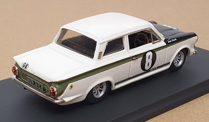 SMTS 1/43 Scale RL91B - Ford Lotus Cortina #8 Clark/Melia - White/Green/Black