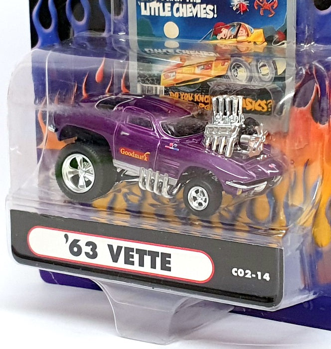 Muscle Machines 1/64 Scale 71171 C02-14 - 1963 Chevrolet Corvette - Purple