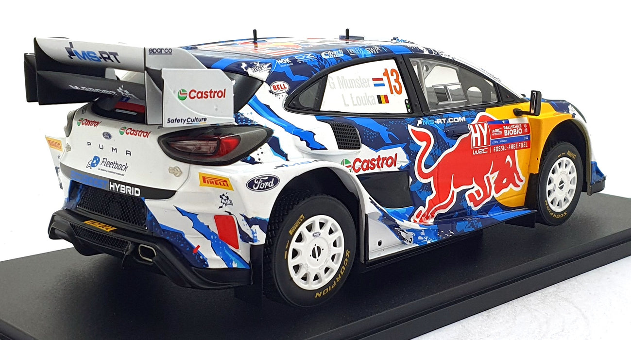 IXO 1/18 Scale Diecast 18RMC224.22 - Ford Puma Rally #13 Chile 2024