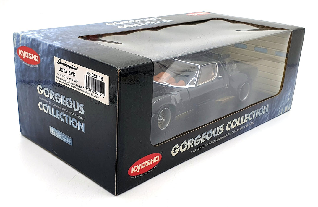 Kyosho 1/18 Scale Diecast 08311B - Lamborghini Jota SVR - Black/Gold
