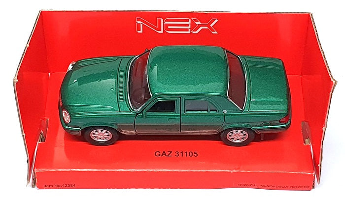 Welly 1/36-39 Scale Diecast 860670 - Gaz Volga 31105 - Met. Green