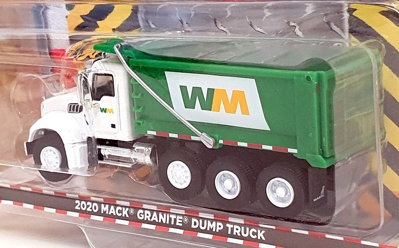 Greenlight 1/64 Scale 45120-B - 2020 Mack Granite Dump Truck - White/Green