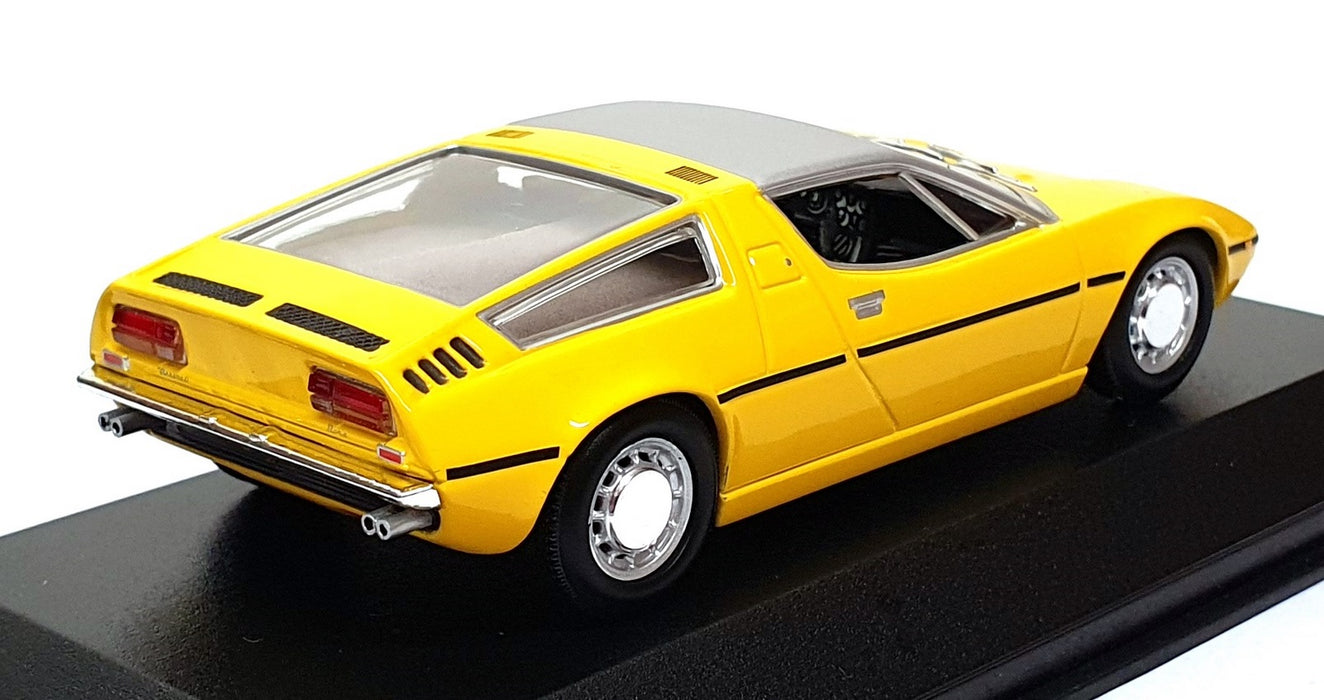 Minichamps 1/43 Scale 400 123401 - 1972 Maserati Bora - Yellow