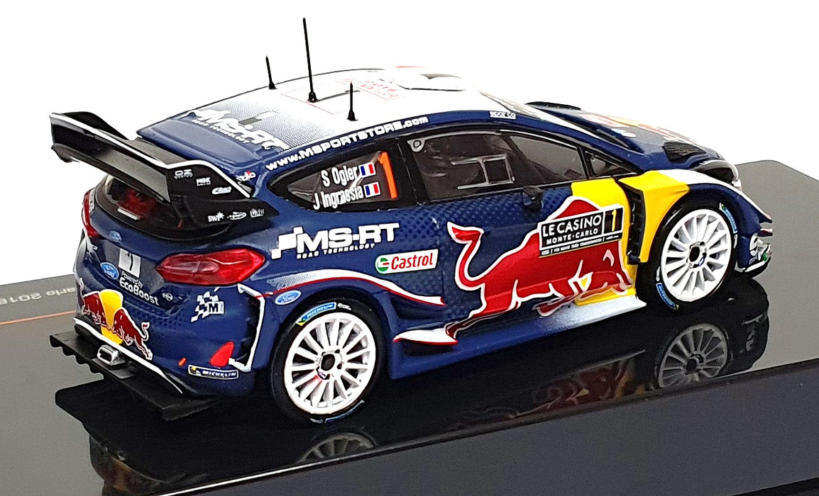 Ixo 1/43 Scale RAM661 - Ford Fiesta WRC #1 1st Monte Carlo 2018 Ogier/Ingrassia