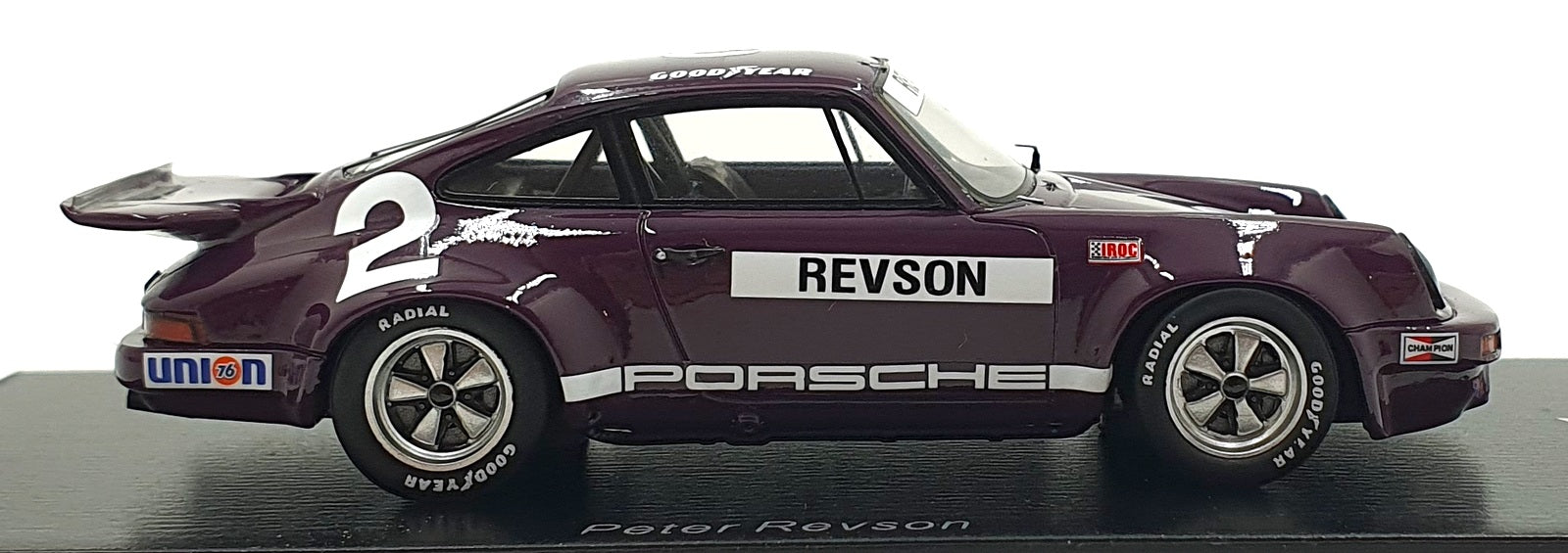 Spark 1/43 Scale US143 - Porsche RS 3.0 #2 2nd IROC Daytona 1974