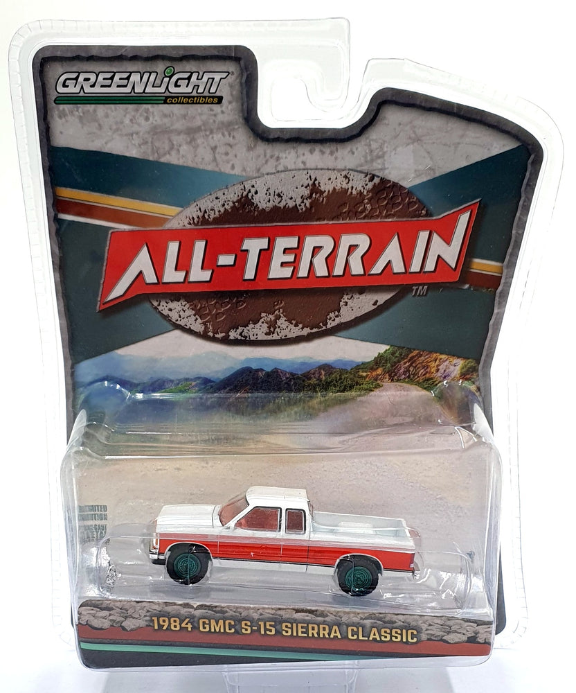 Greenlight 1/64 Scale 35250 - 1984 GMC S-15 Sierra Classic - White/Red