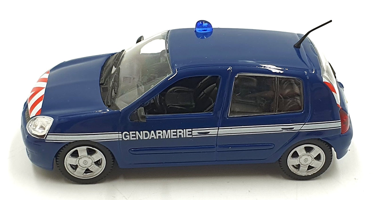 Norev Hachette 1/43 Scale GF4596 - 2003 Renault Clio 2 Gendarmerie - Police Car