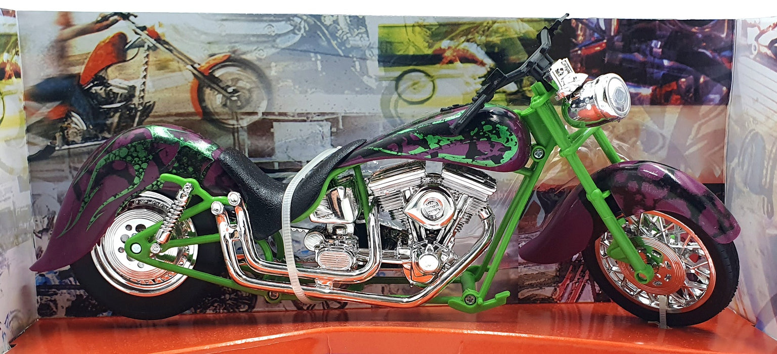 NewRay 1/12 Scale 57693 - Custom Choppers - Green/Purple/Silver