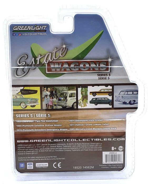 Greenlight 1/64 Scale 29990-A - 1955 Chevrolet Two-Ten Handyman - Brown