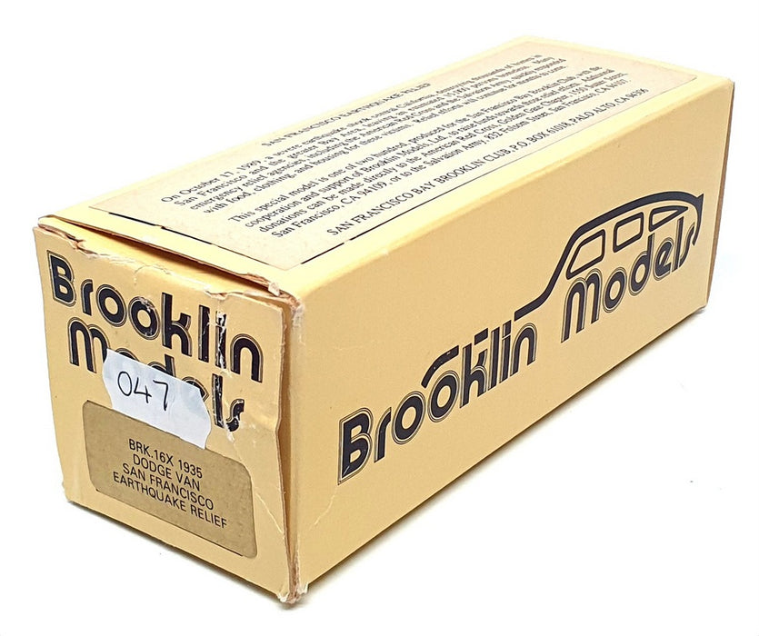 BROOKLIN 1/43 SCALE BRK16 038A - 1935 Dodge Van Sears BROOKLIN 1/43 SCALE BRK16 038A - 1935 Dodge Van Sears