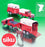 Siku 1/32 Scale 3758 - Land Rover Defender & Horse Box With Horses - Red/Cream