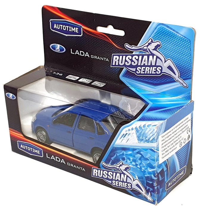Autotime Russian Series 1/36 Scale 33950 - Lada Granta - Met Blue