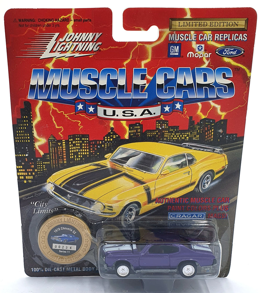 Johnny Lightning 1/64 Scale 200-210 - Muscle Cars 1970 Chevelle SS - Purple