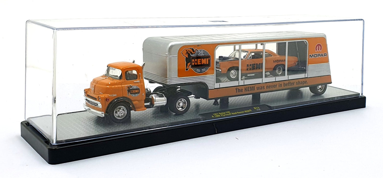Castline M2 Machines 1/64 Scale R14 - 1957 Dodge COE & 1969 Road Runner HEMI