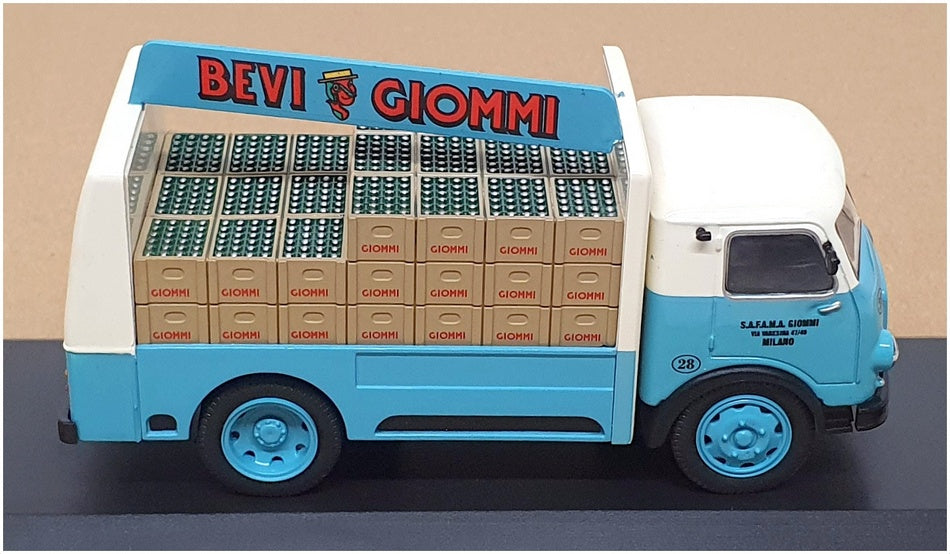 Altaya 1/43 Scale 19624Q - 1957 OM Leoncino Truck Portabottiglie - Blue/White