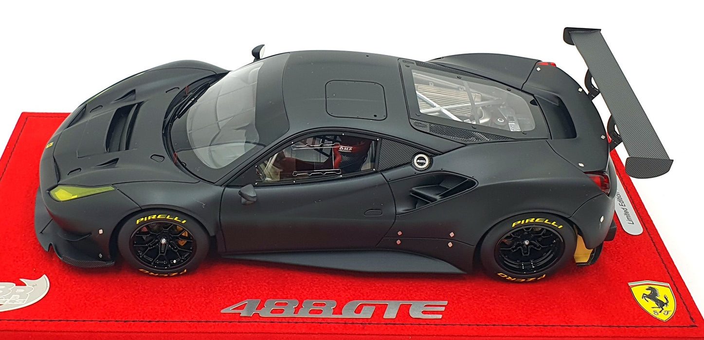 BBR 1/18 Scale Resin P18122DV - Ferrari 488 GTE 2015 - Matt Black