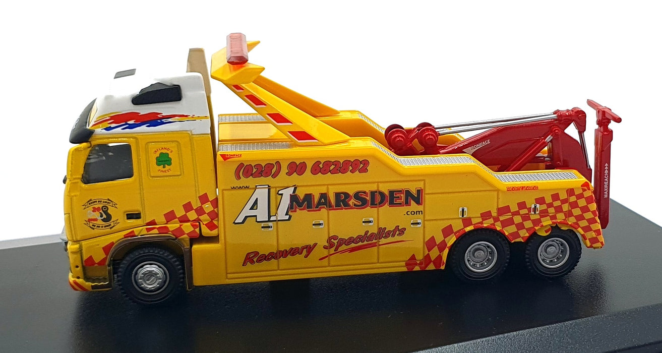 Oxford Diecast 1/76 Scale VOL03REC - A1 Marsden Volvo Recovery Truck - Yellow