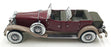 Franklin Mint 1/24 Scale 51225C - 1930 Duesenberg J Derham Tourster - Red/Beige