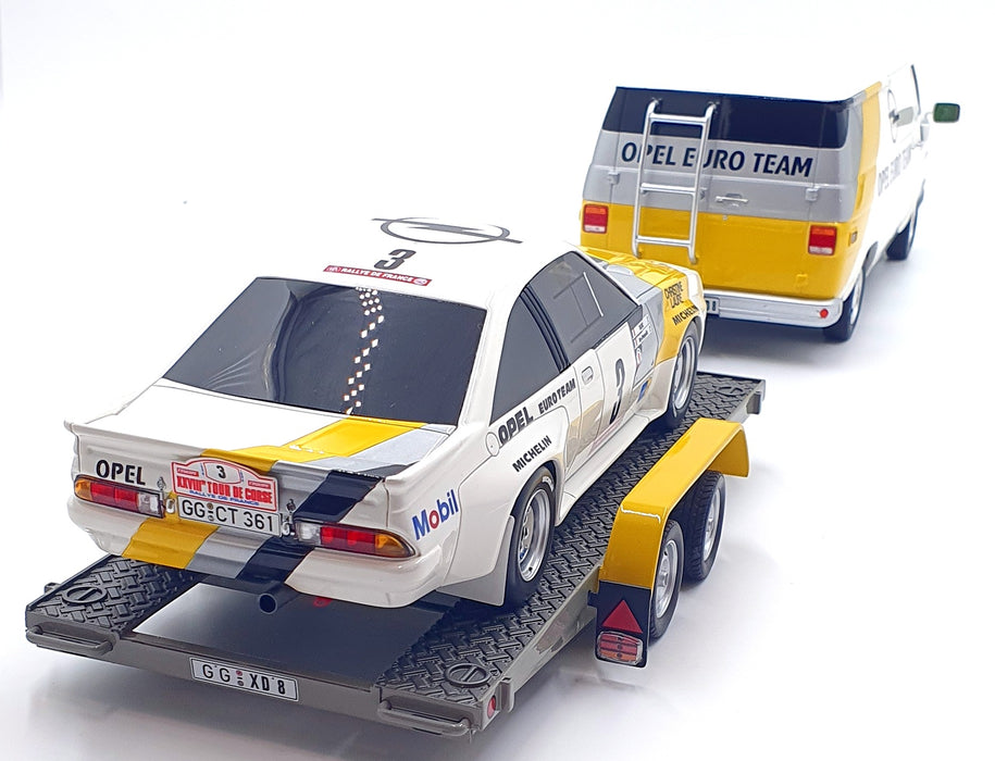 Otto 1/18 Scale OT491 Rally Pack Opel Euro Team Support and Trailer