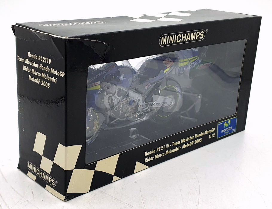 Minichamps 1/12 Scale 122 051033 Honda RC211V Movistar Melandri Moto GP 2005