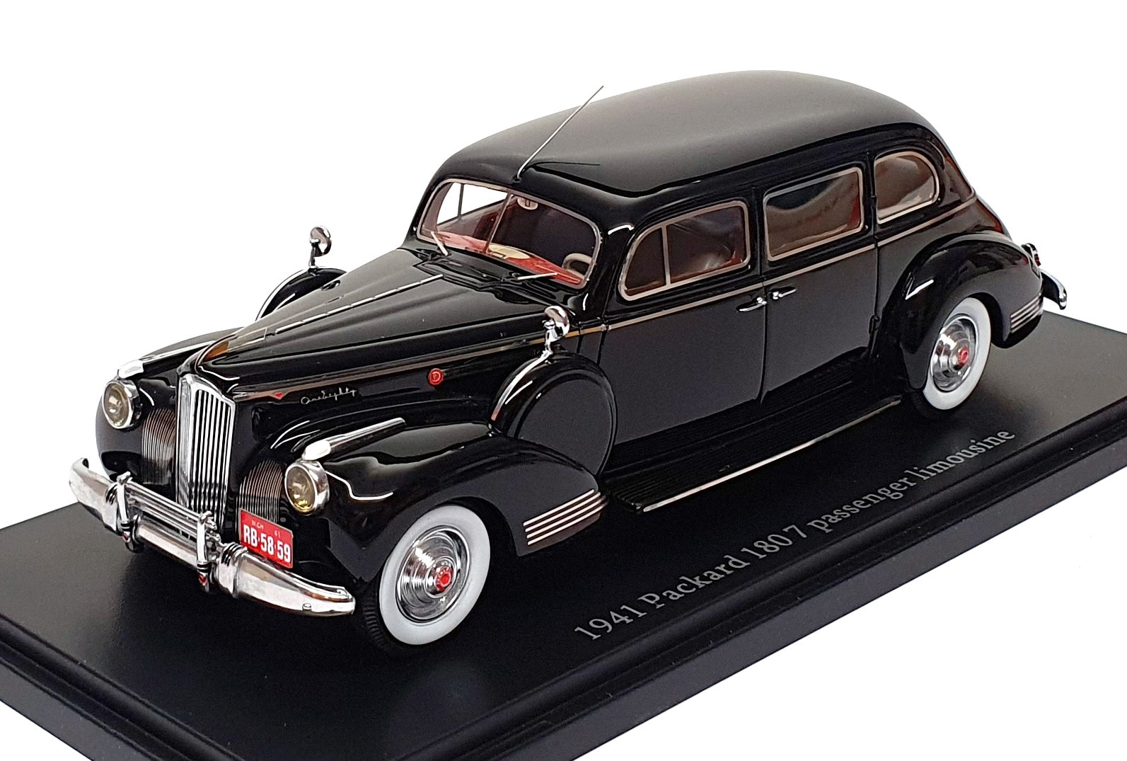 Esval Models 1/43 Scale EMUSPA43001A - 1941 Packard 180 7 Passenger Limo - Black