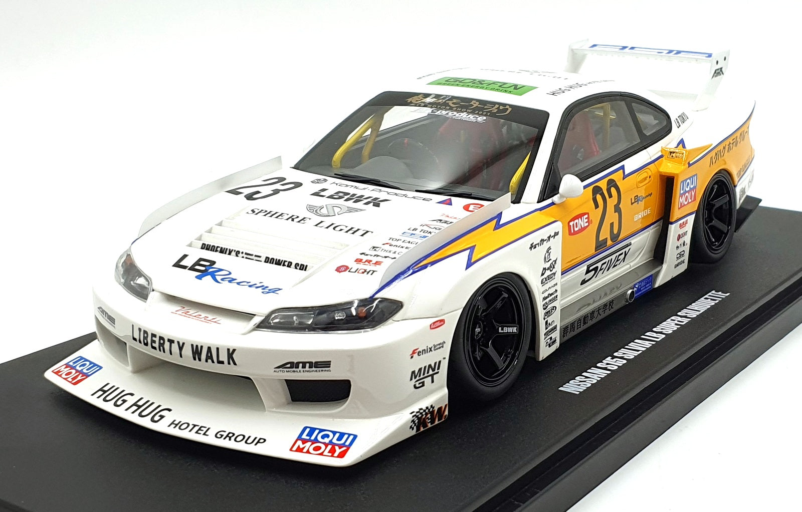 GT Spirit 1/18 Scale Resin GT560 - Nissan S15 Silvia LB Super Silhouette #23