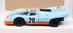 Norev 1/43 Scale 750067 - Porsche 917K Race Car #20 - Lt. Blue/Orange