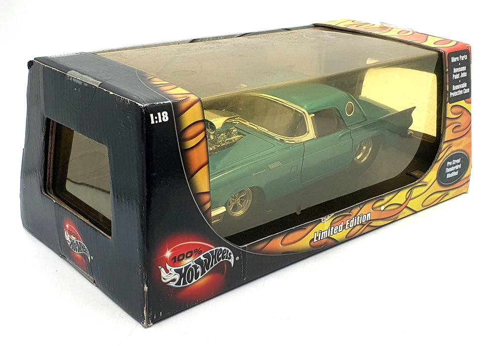 Hot Wheels 1/18 Scale Diecast B7000 - Pro Street Ford Thunderbird Modified Green