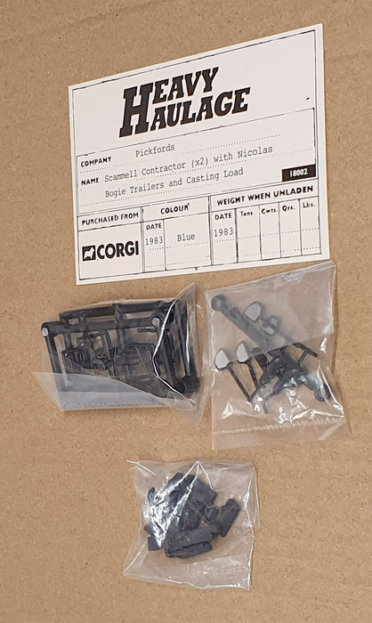 Corgi 1/50 Scale 18002 Scammell Contractor 2 With Bogie Trailer & Load Pickfords