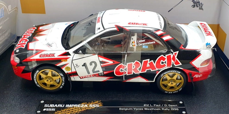 Sun Star 1/18 Scale Diecast 5515 Subaru Impreza 555 #12 L.Paul Belgium Rally '98