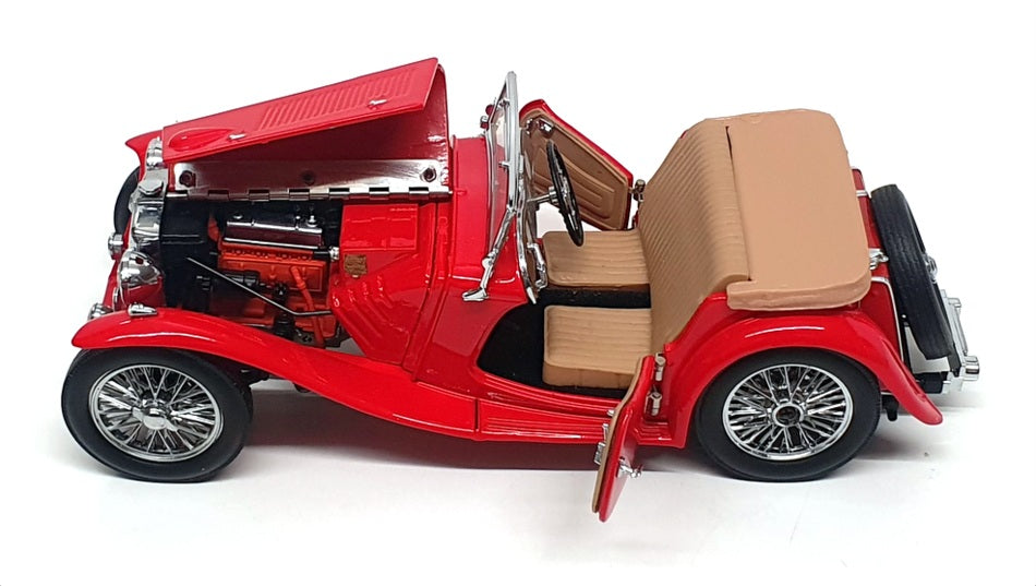 Franklin Mint 1/24 Scale Diecast B11TV80 - 1948 MG TC Roadster - Red
