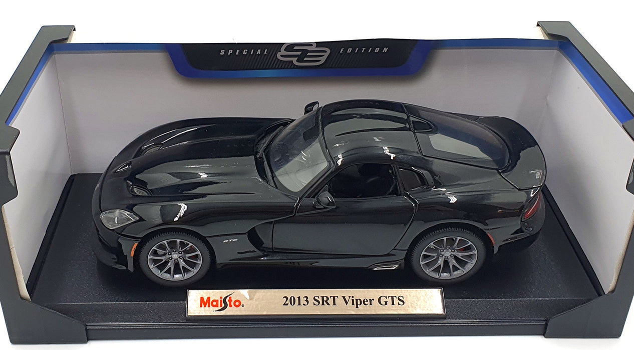 Maisto 1/18 Scale Diecast 46629 - 2013 Dodge SRT Viper GTS - Black