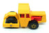 Matchbox 7cm Long Original Diecast No. 72 - Bomag Road Roller - Yellow/Red