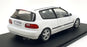 Solido 1/18 Scale Diecast S1810401 - 1991 Honda Civic (EG6) - Frost White