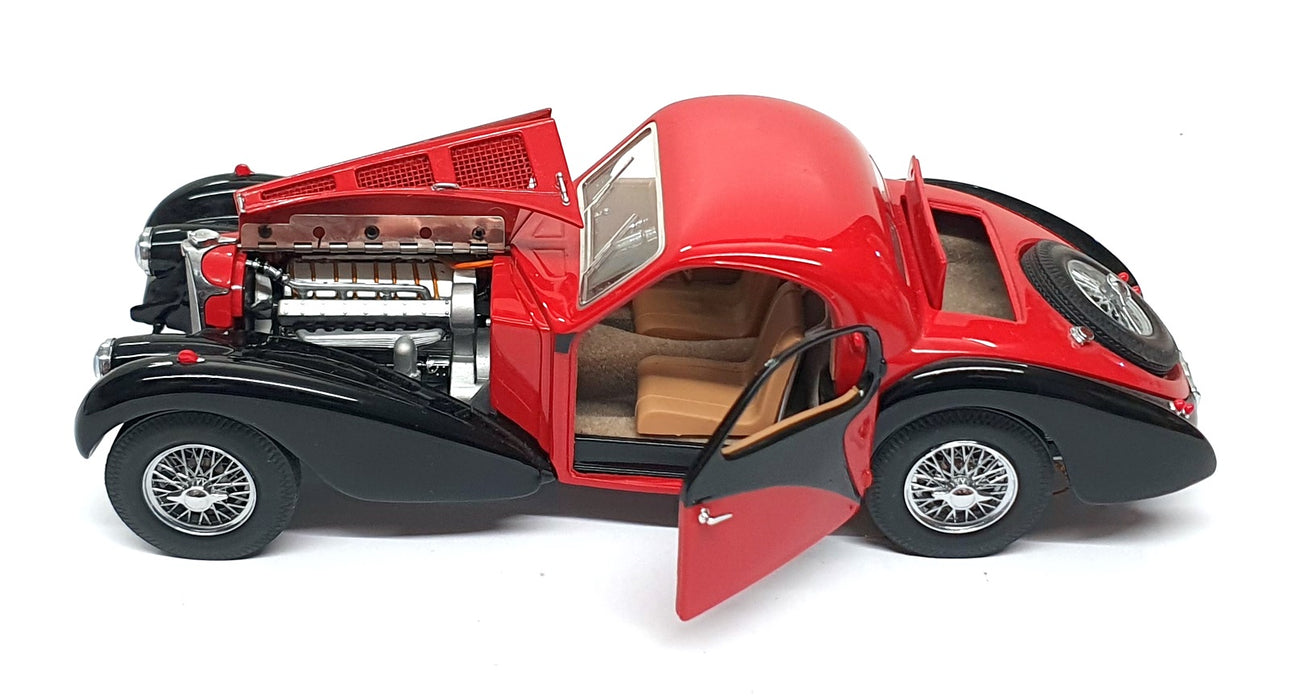 Franklin Mint 1/24 Scale 17626F - 1936 Bugatti Atlante Type 57 - Red/Black
