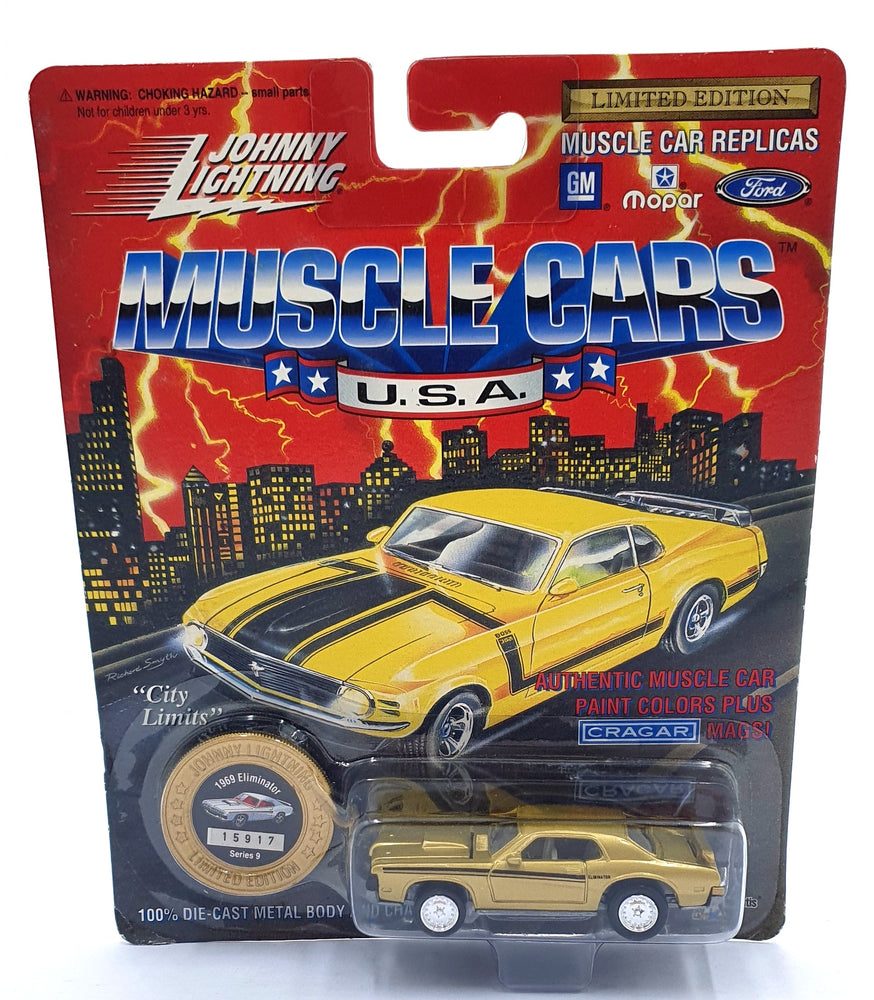 Johnny Lightning 1/64 Scale 200-190 - Muscle Cars 1969 Mercury Eliminator Gold