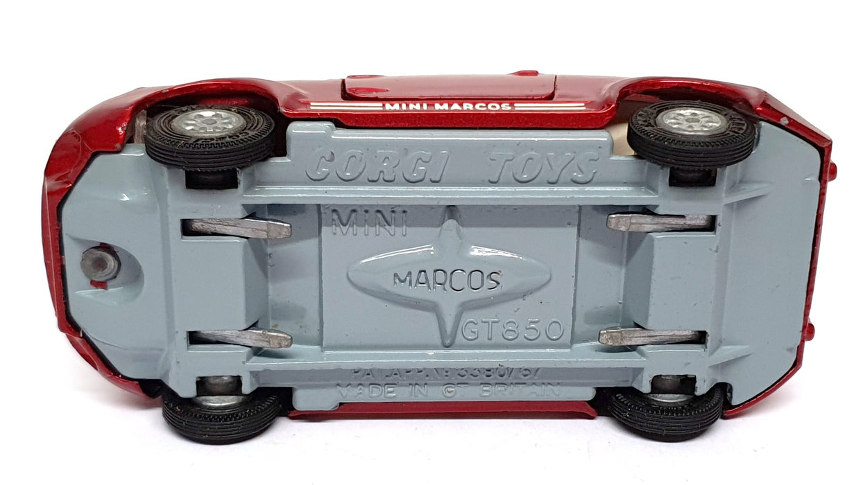 Corgi Toys Original Diecast 341 - Mini Marcos GT 850 - Burgundy