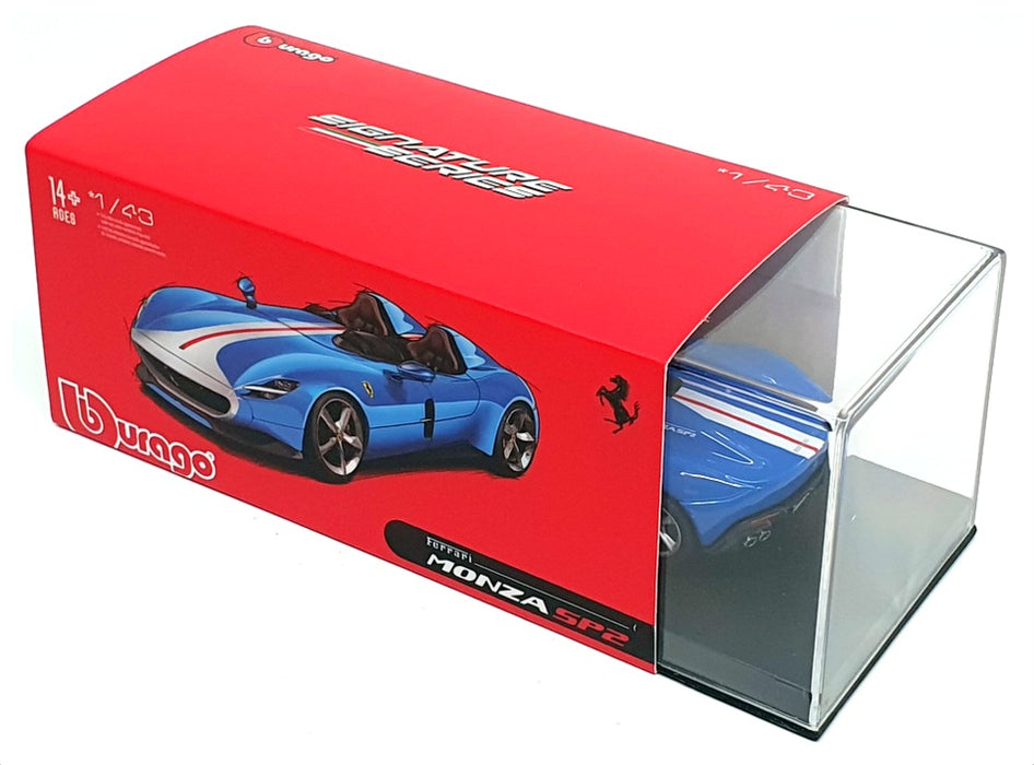 Burago 1/43 Scale 18-36913 - Ferrari Monza SP2 - Blue