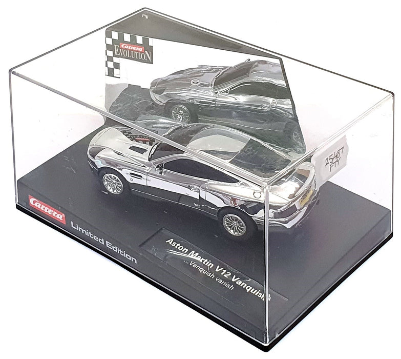 Carrera Evolution 1/32 Scale Slot 25487 Aston Martin V12 Vanquish Chrome Silver