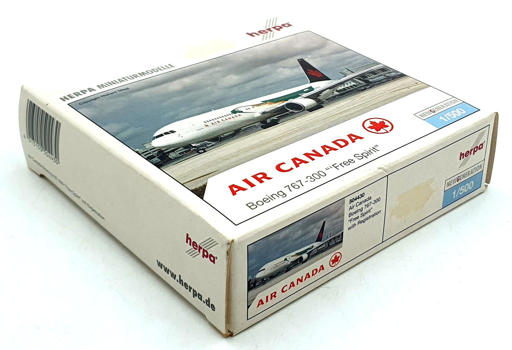 Herpa 1/500 Scale 504430 - Boeing 767-300 "Free Spirit" Air Canada