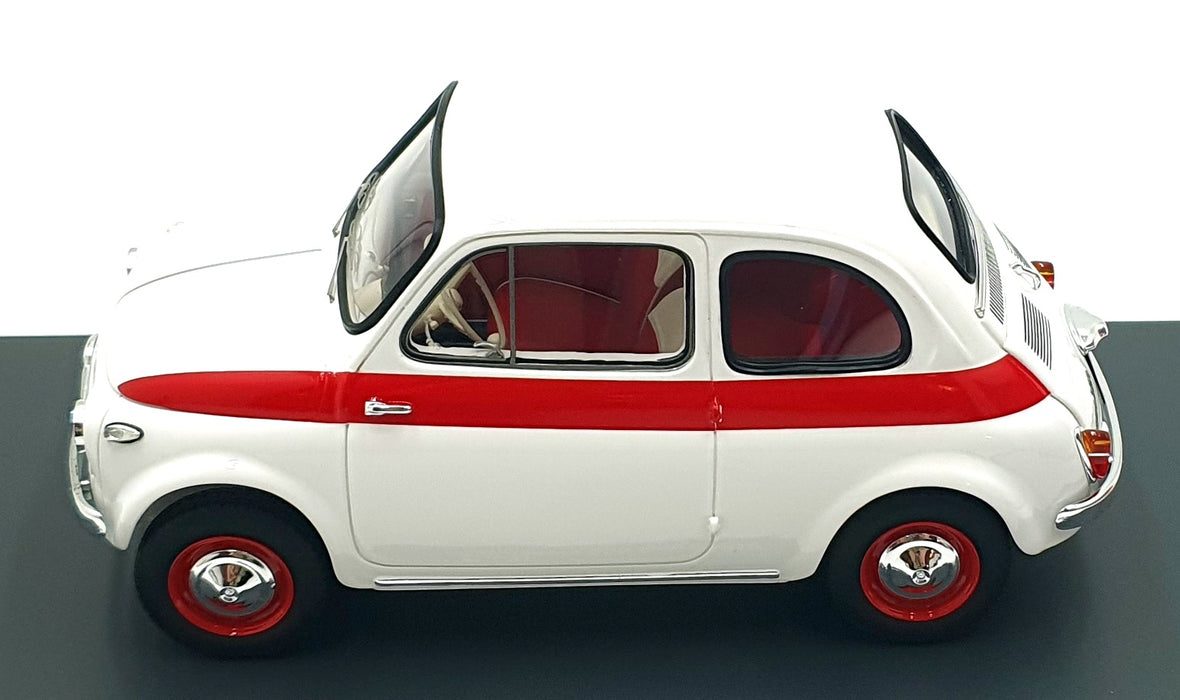 Schuco 1/18 Scale Diecast 18U00024 - 1958 Fiat Nuova 500 Sport - White