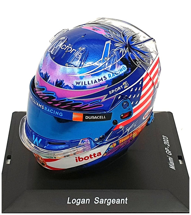 Spark 1/5 Scale 5HF115 - Helmet F1 Williams L. Sargeant Miami GP 2023