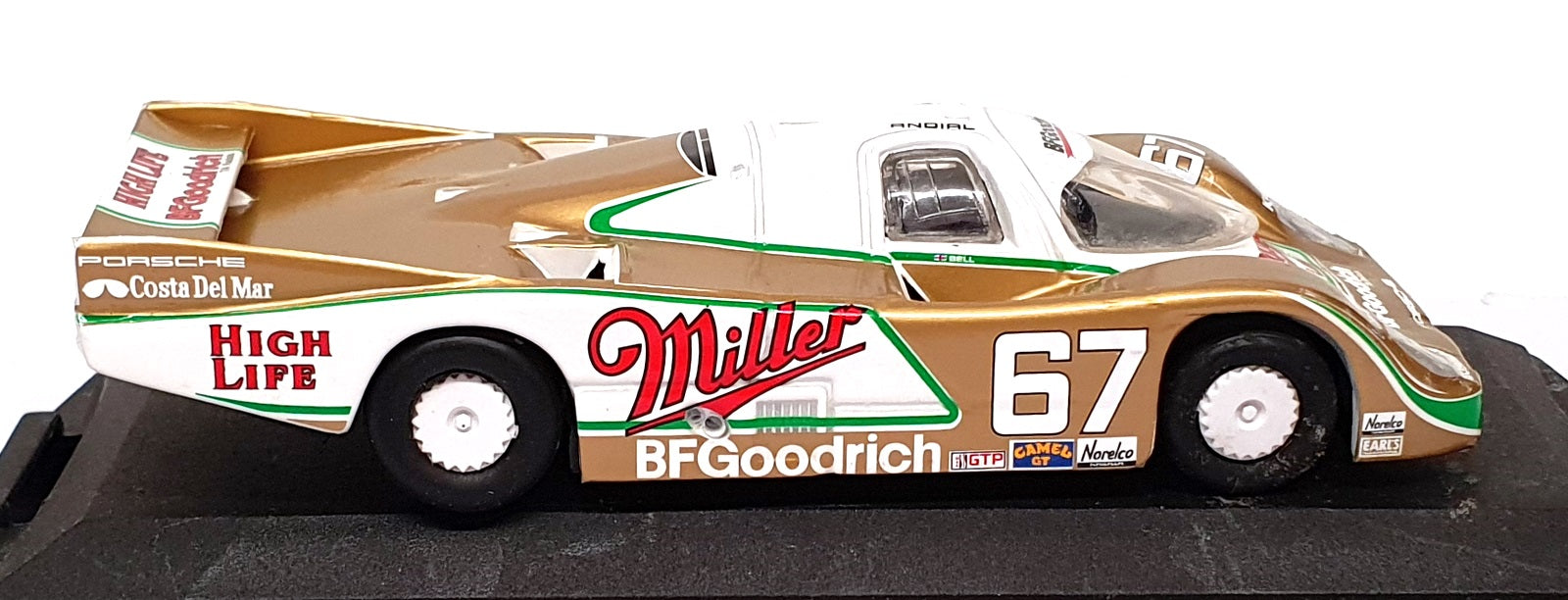 Vitesse 1/43 Scale 326 - Porsche 956 Race Car Miller #67 - Gold/White