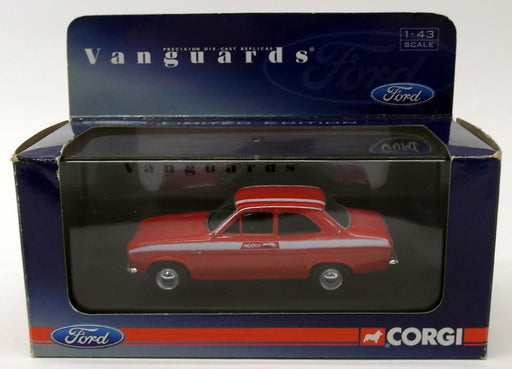 Vanguards 1/43 Scale Model Car VA09508 - Ford Escort Mk1 Mexico - Sunset Red