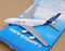Daron Toys Appx 14cm Long Diecast RT0380 - Airbus A380 Aircraft - White/Blue