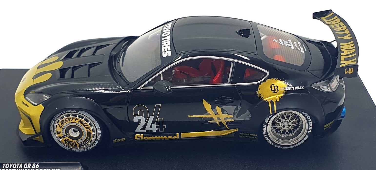 Solido 1/18 Scale S1813603 - 2024 Toyota GR86 Liberty Walk - Black/Gold