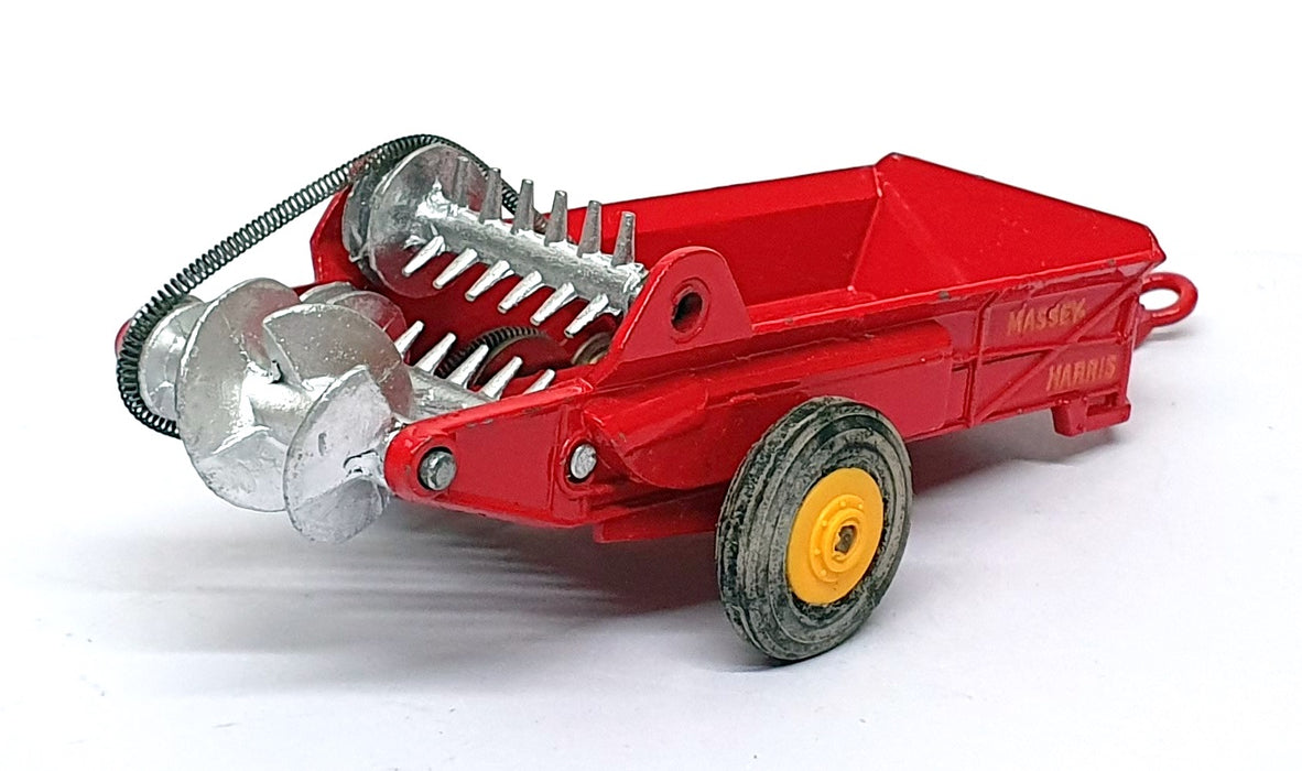 Dinky Toys Original Diecast 321 - Massey Harris Manure Spreader - Red
