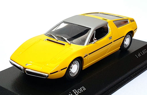Minichamps 1/43 Scale 400 123401 - 1972 Maserati Bora - Yellow