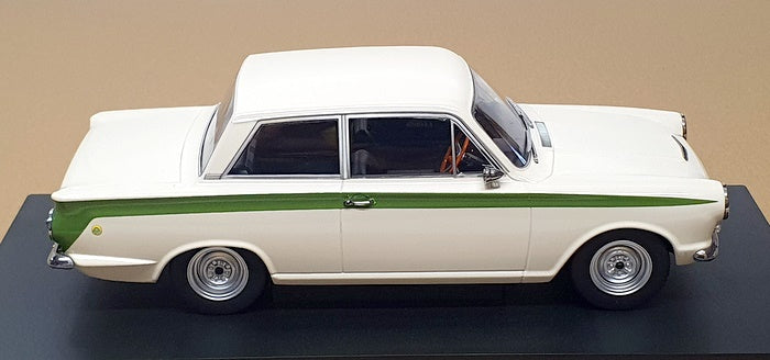 Model Car Group 1/18 Scale MCG18434 - Ford Lotus Cortina - White/Green