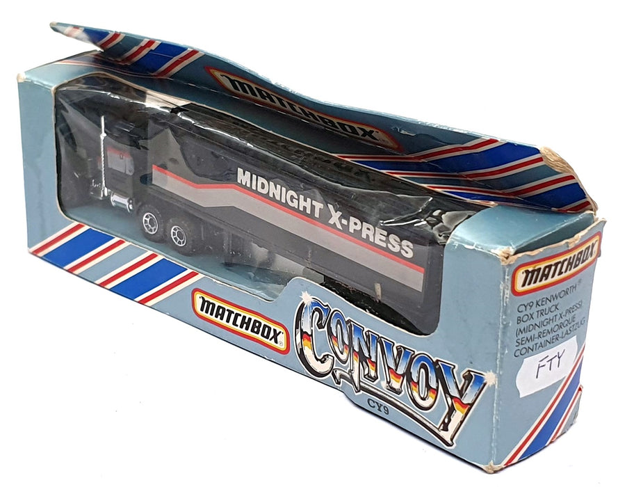 Matchbox 1/100 Scale CY9 - Kenworth Box Truck Midnight X-Press
